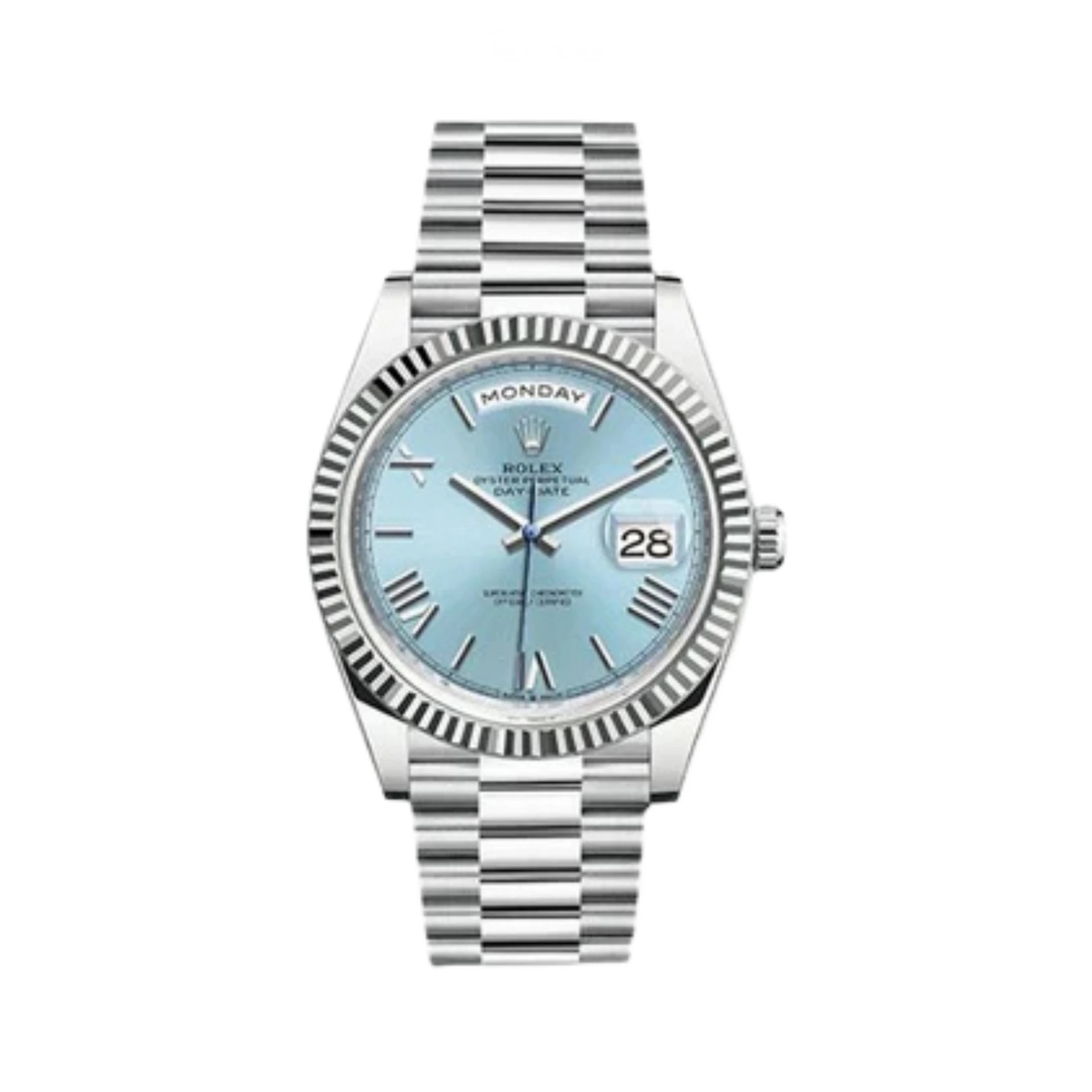 Rolex Day-Date – Ice Blue Roman Dial