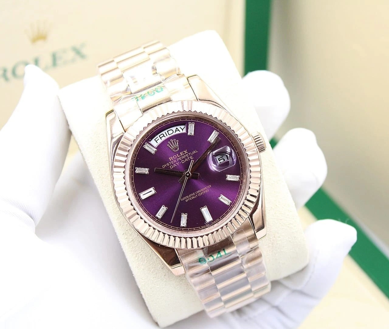 Rolex Watch | Day-Date Purple
