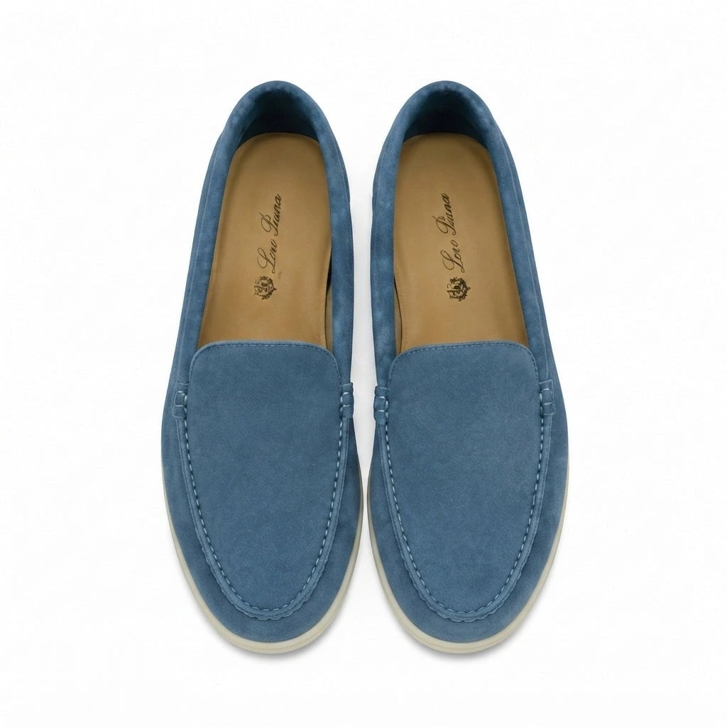 Loro Piana Footwear | Summer Walk Suede Blue (SH-LP-154-36)