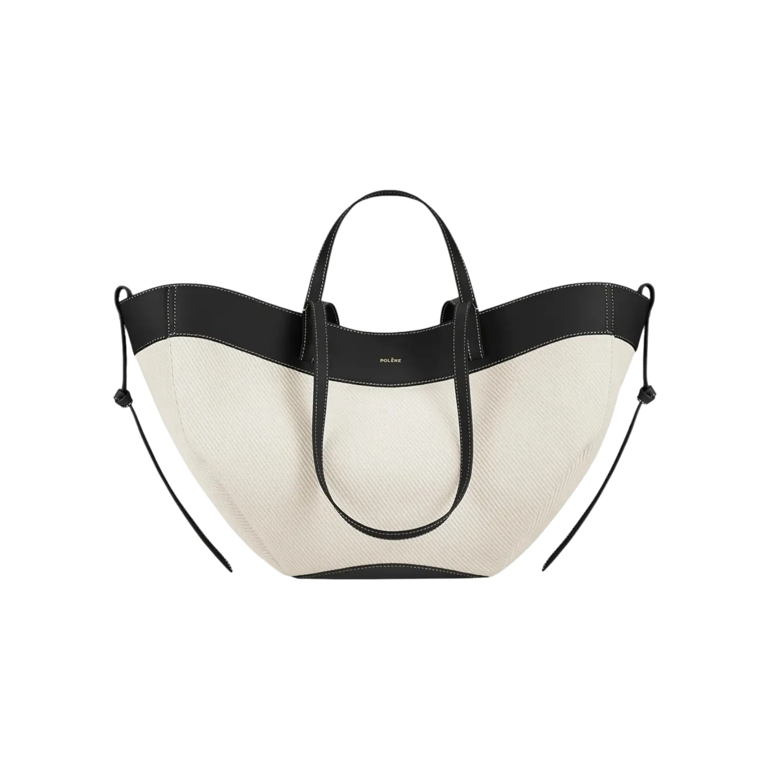 Polène Cyme Tote Black Canvas