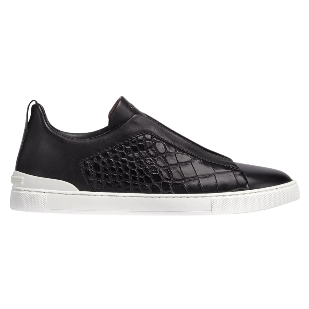 Zegna Footwear | Triple Stitch Black (SH-ZEG-037-36)