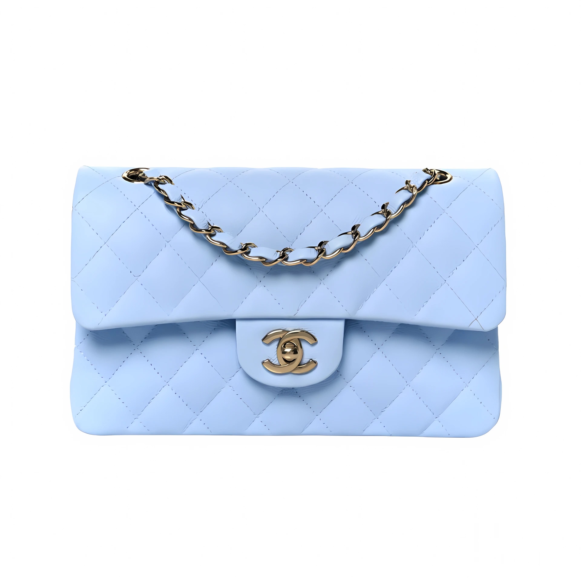 Chanel Classic Double Flap 20S Blue