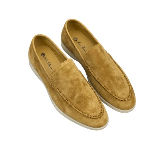 Loro Piana Footwear | Summer Walk Suede Gold