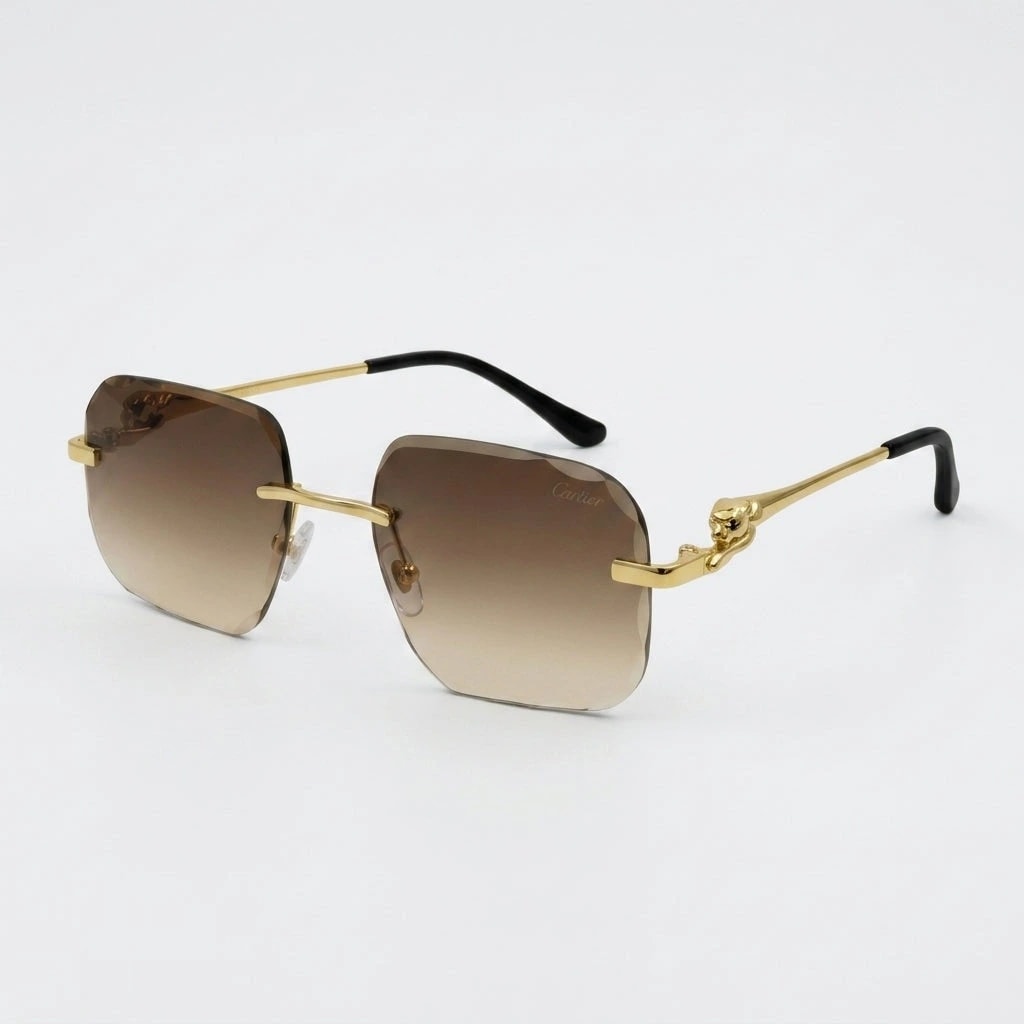 Cartier Sunglasses Rimless – Brown Gradient Lenses