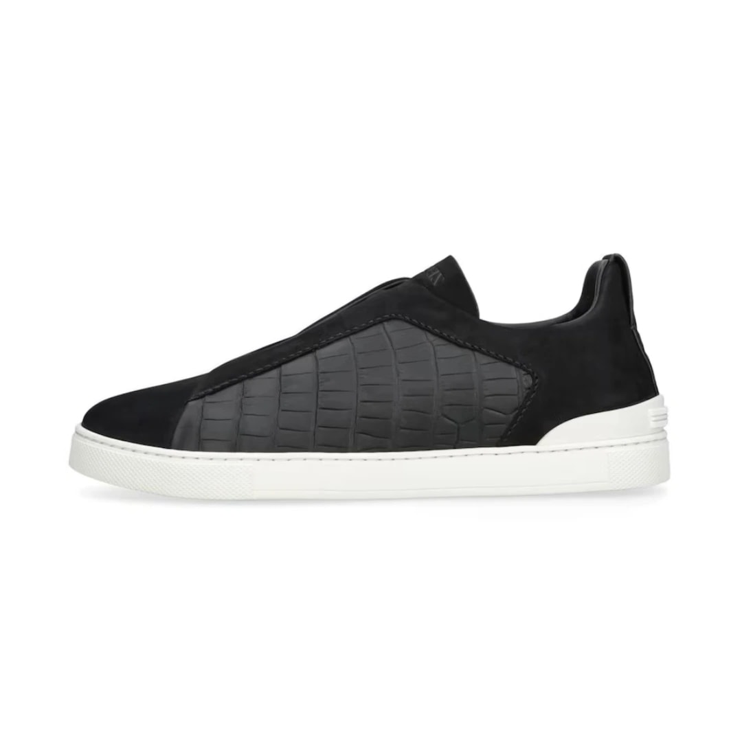 Zegna Sneakers | Triple Stitch Black