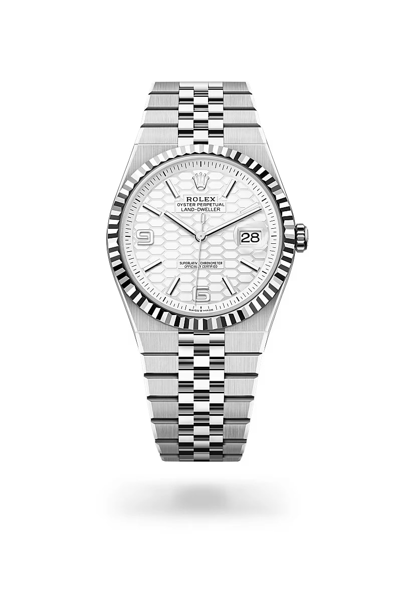 Rolex Land Dweller White Dial Silver