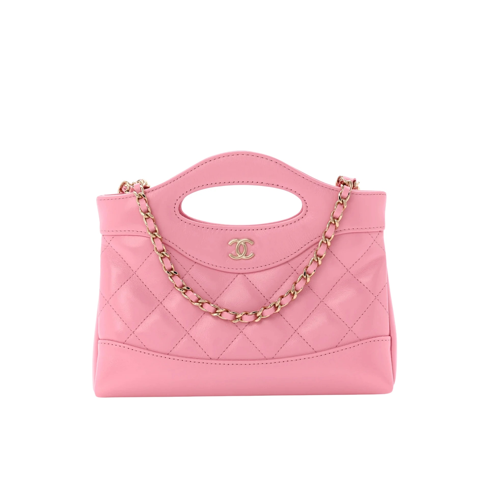Chanel 31 Nano Pink Leather Bag