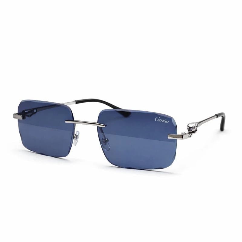 Cartier — Minimal Gold-Rim Sunglasses