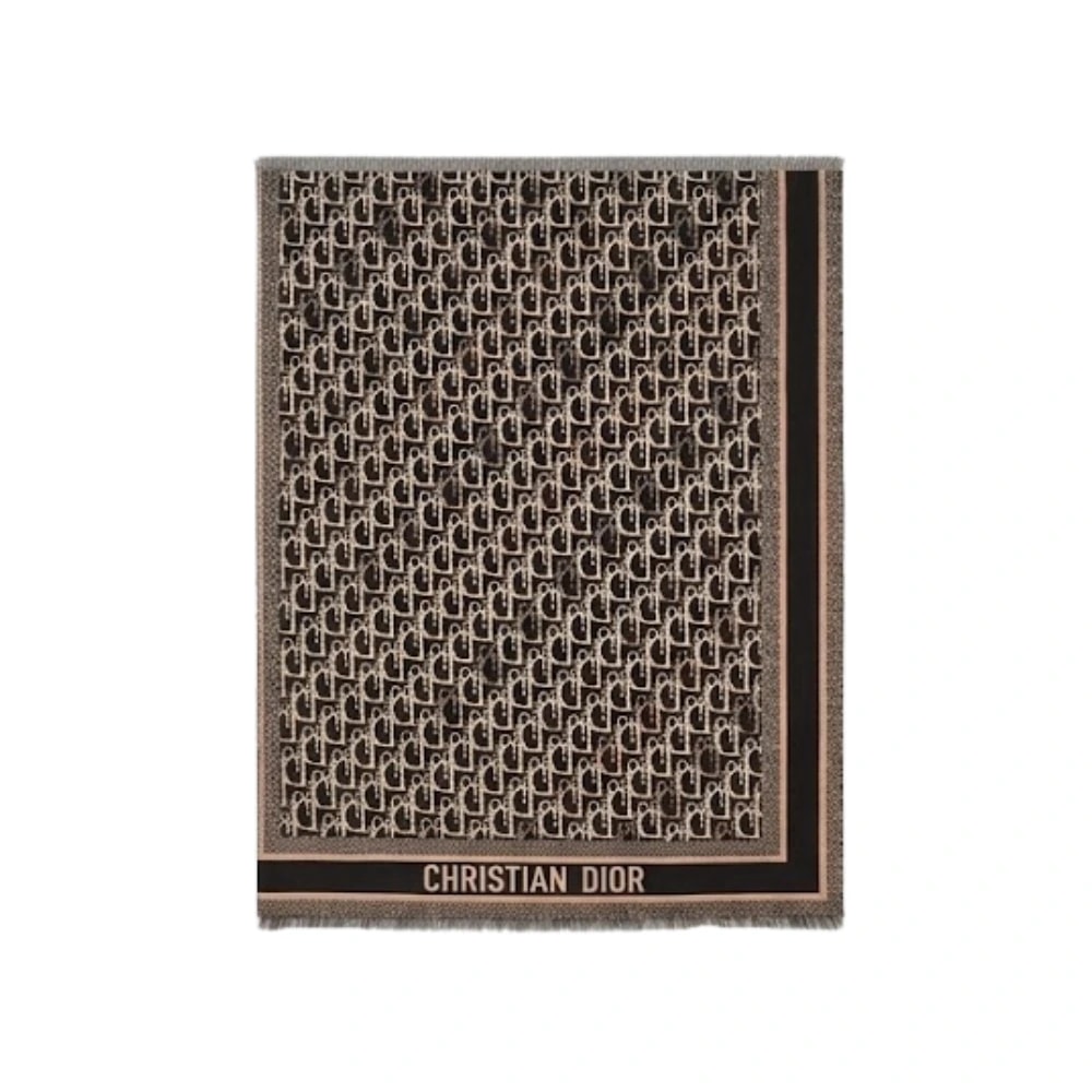 Dior Oblique Blanket Beige/Black Scarf