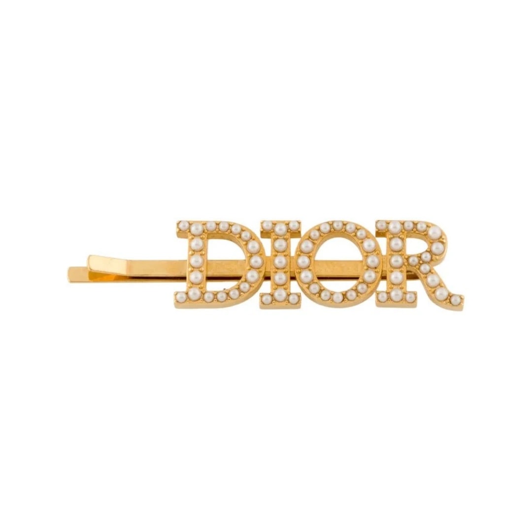 Dior Hairclip Metal Beads Logo Jewelry
