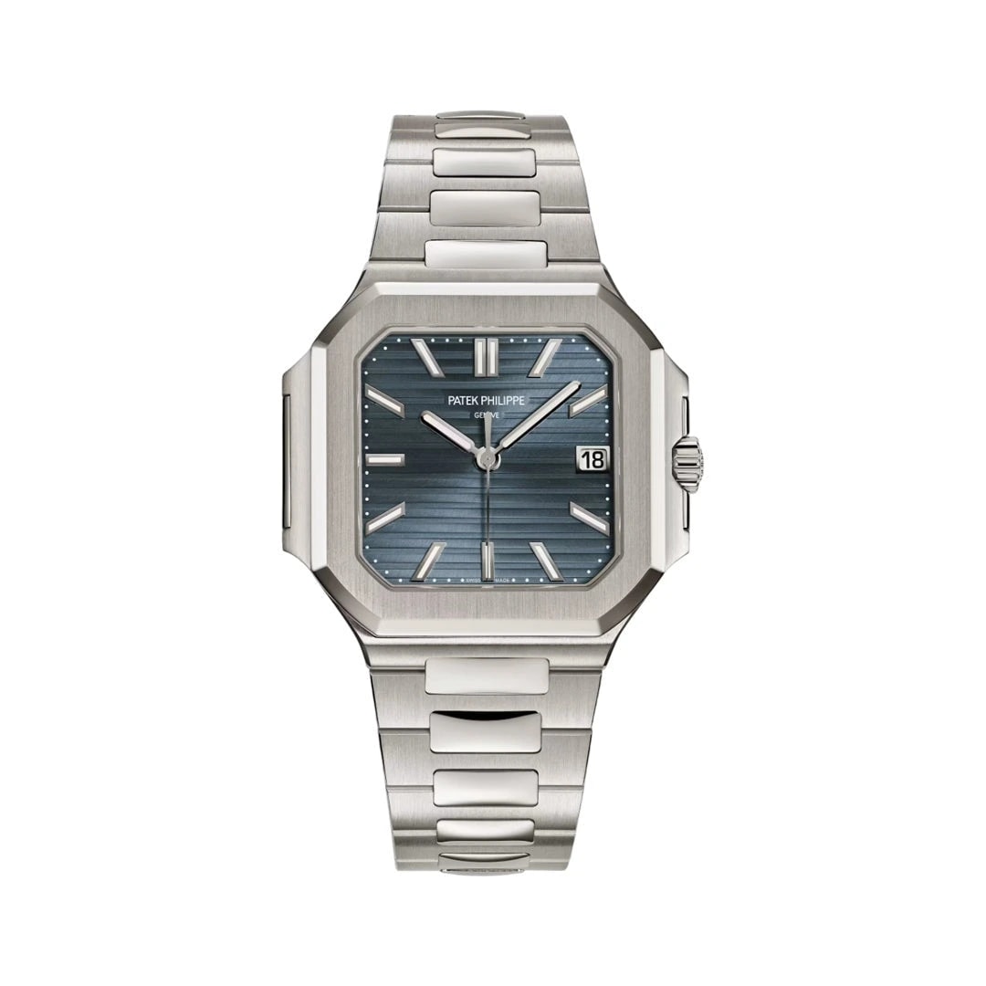 Patek Philippe Cubitus Sunburst Blue-Gray Dial Watch
