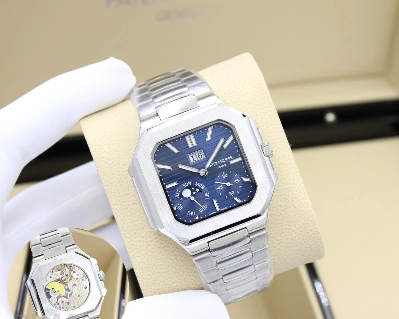 Patek Watch | Cubitus Moonphase Blue