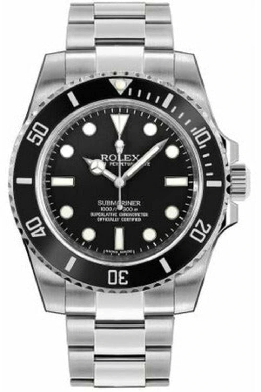 Rolex Submariner Black Dial Silver