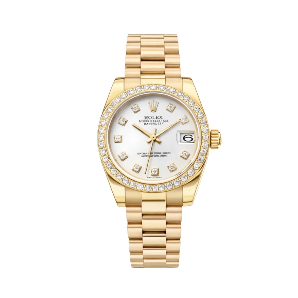 Rolex Datejust – White Diamond Dial Bezel