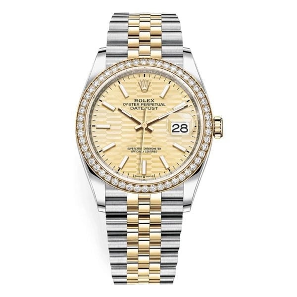 Rolex Datejust – Golden Fluted Dial