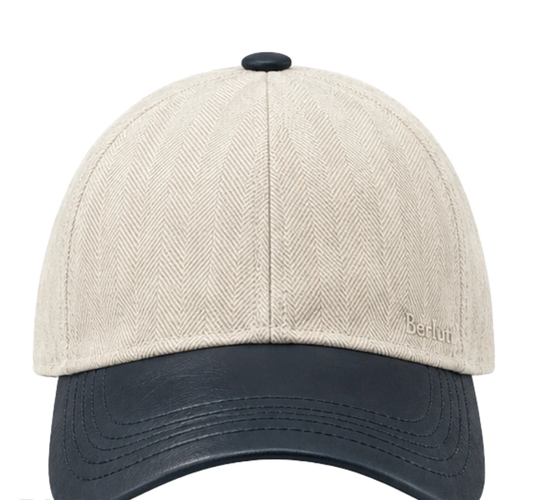 Berluti Cap | Leather Visor Off White