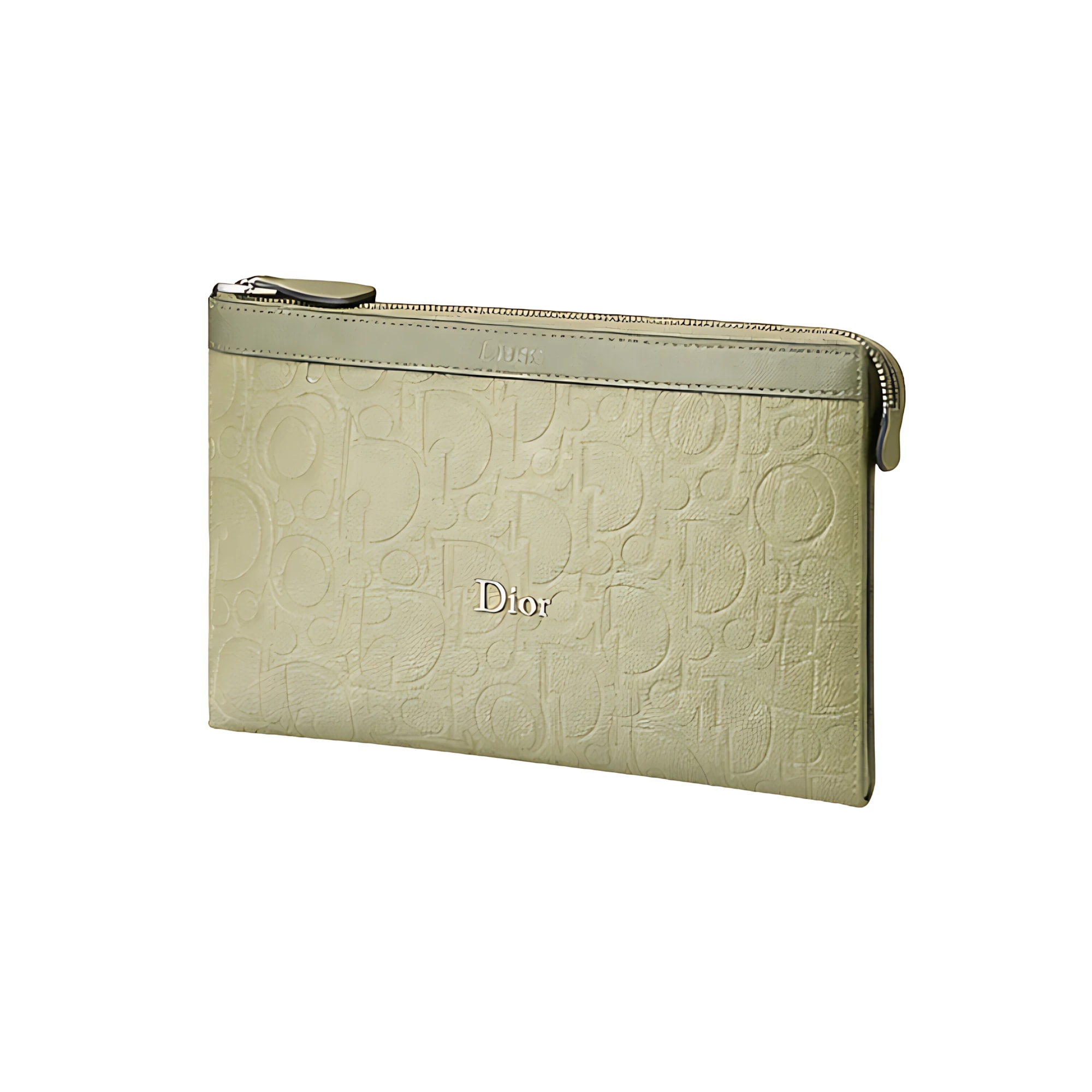 Dior A5 Triangle Khaki Gravity Leather Wallet