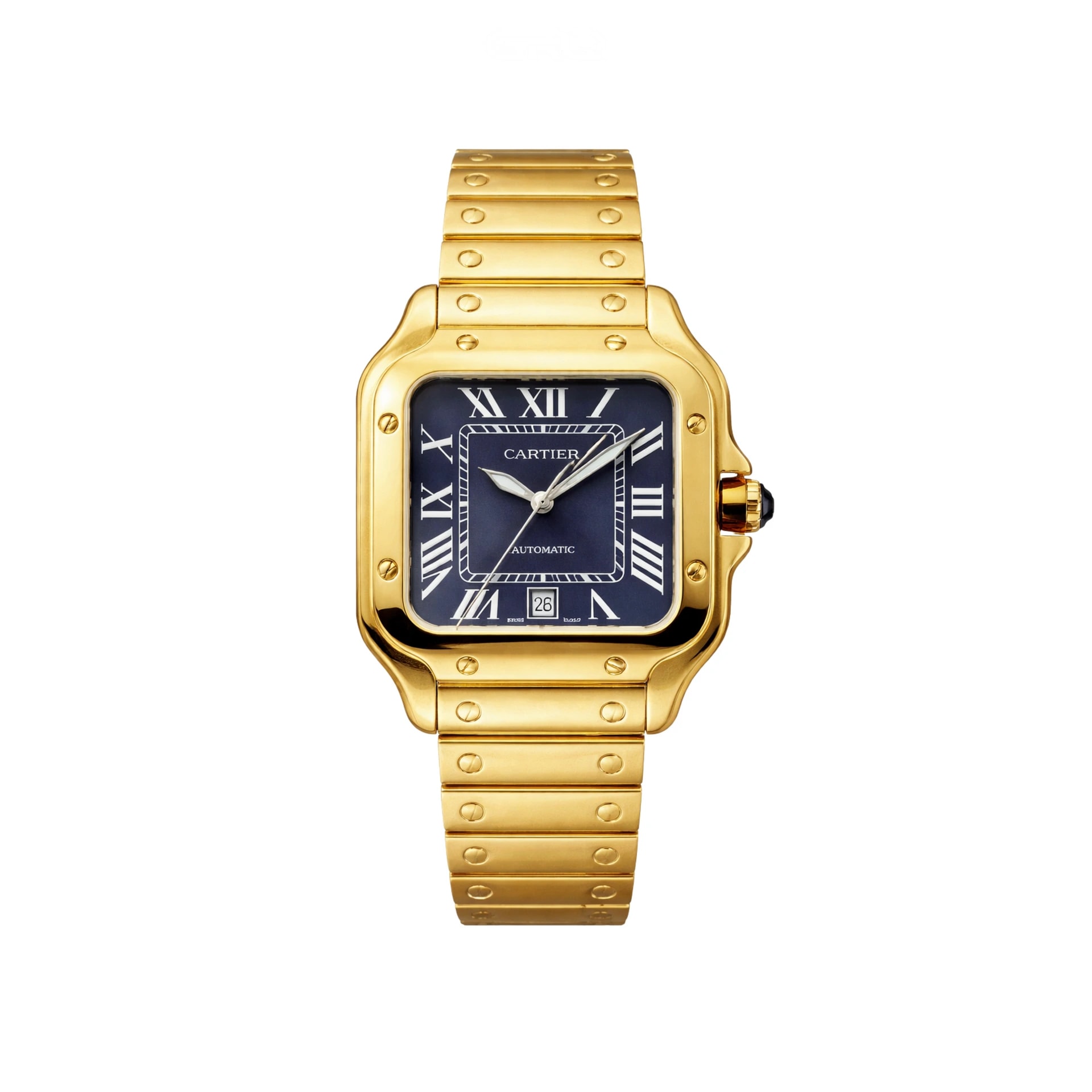 Cartier Santos de Cartier – Golden Steel Blue Dial