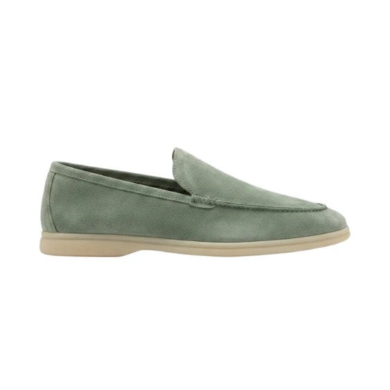 Loro Piana Footwear | Summer Walk Suede Green