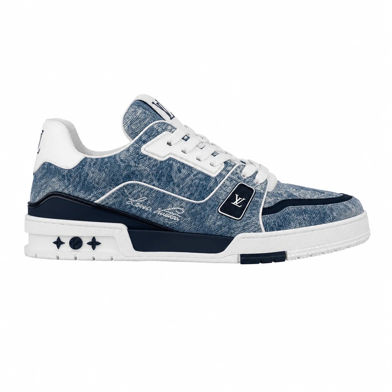 Louis Vuitton LV Trainer Denim Sneakers