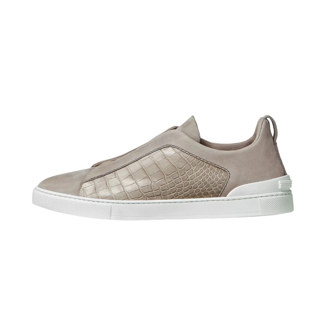 Zegna Footwear | Triple Stitch Grey