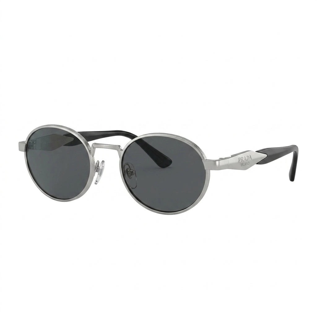 Prada Sunglasses Silver-Tone – Dark Grey Lenses
