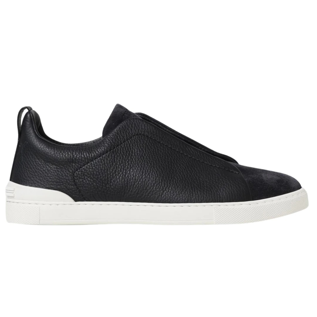 Zegna Footwear | Triple Stitch leather Black