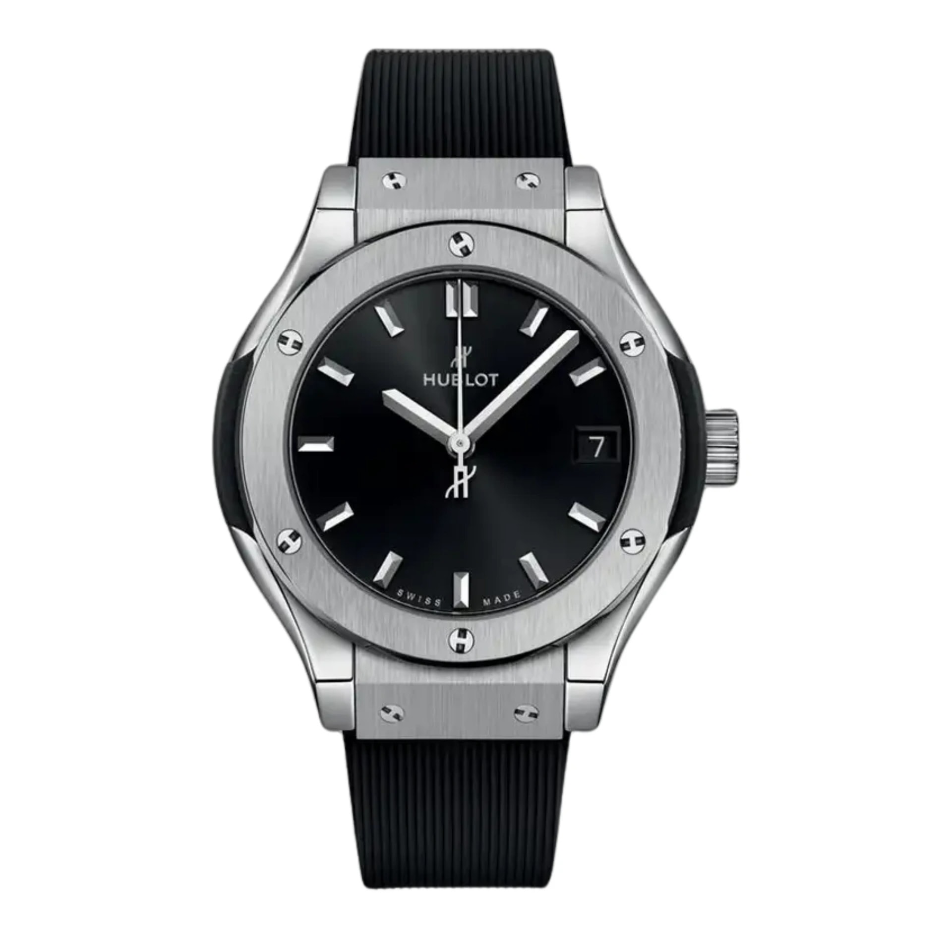 Hublot Classic Fusion Ladies Watch – Black Dial & Rubber Strap
