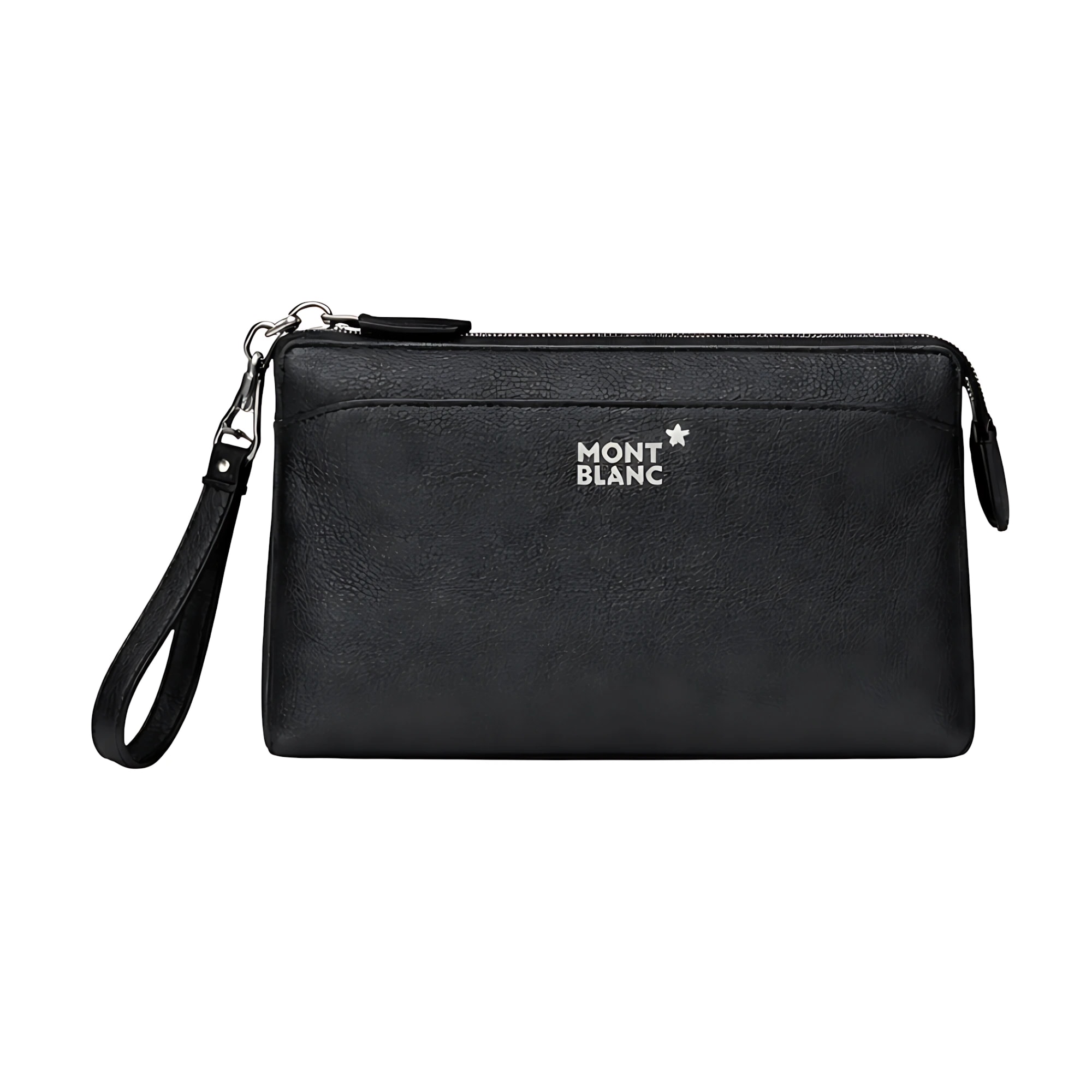 Montblanc Wrist Pouch Canvas Leather Wrist Pouch