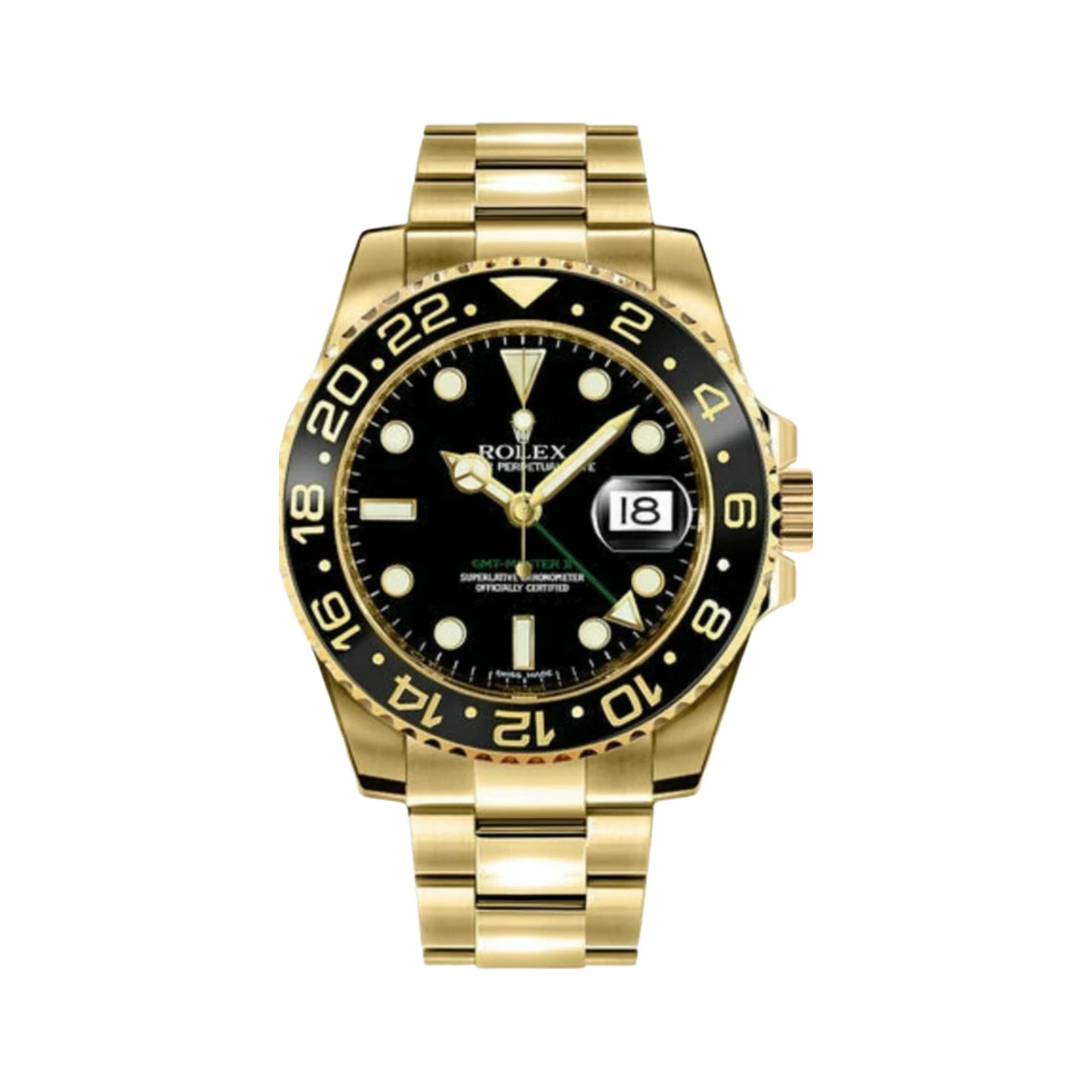 Rolex GMT-Master II – Black Dial Yellow Gold