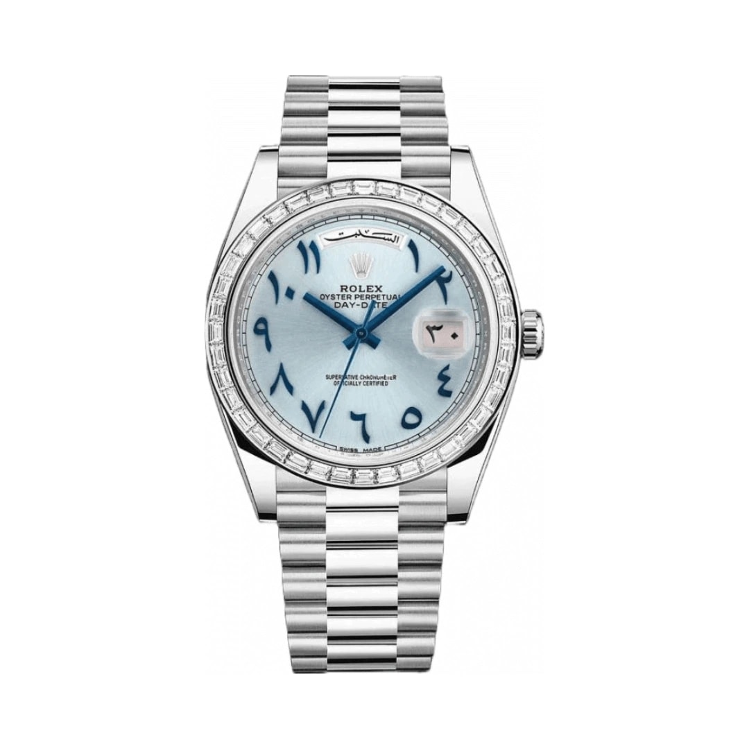 Rolex Numerals Ice Blue Dial