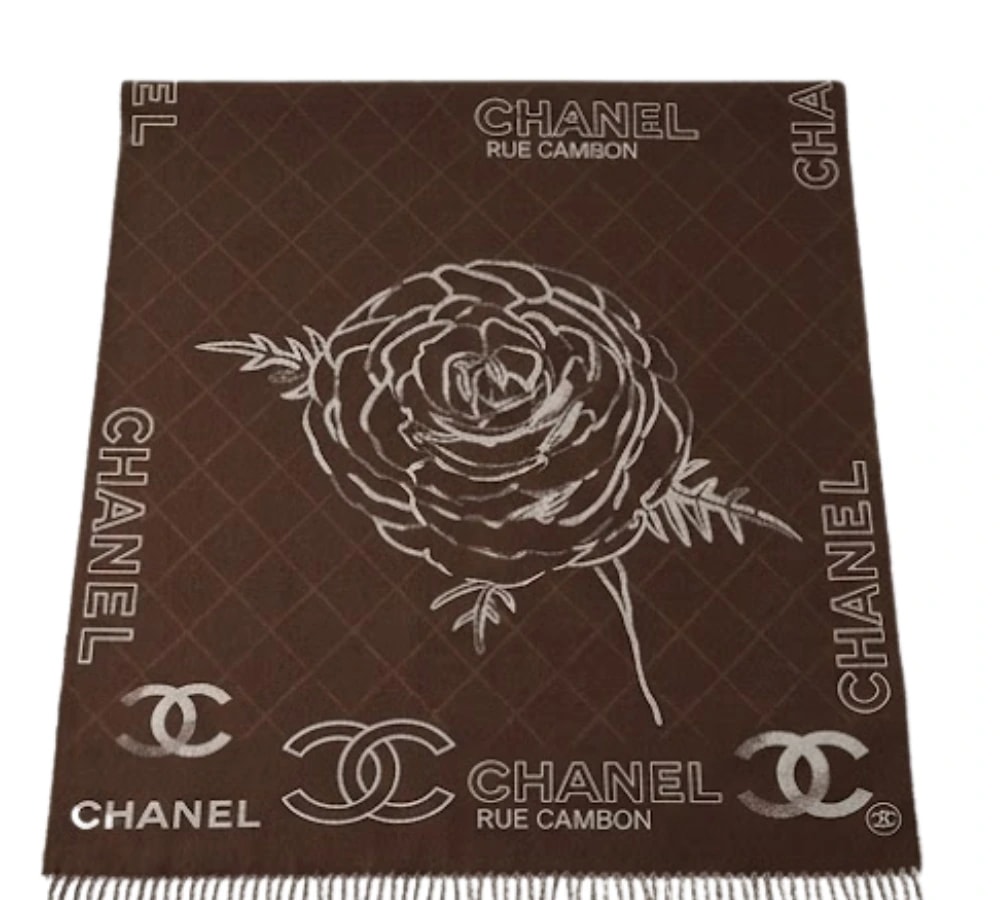 Chanel CC Camellia Scarf