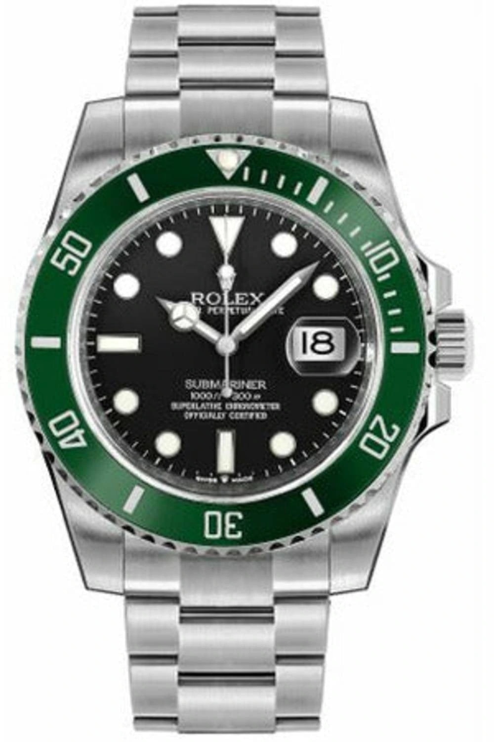 Rolex Submariner Date – Black Dial Silver Green