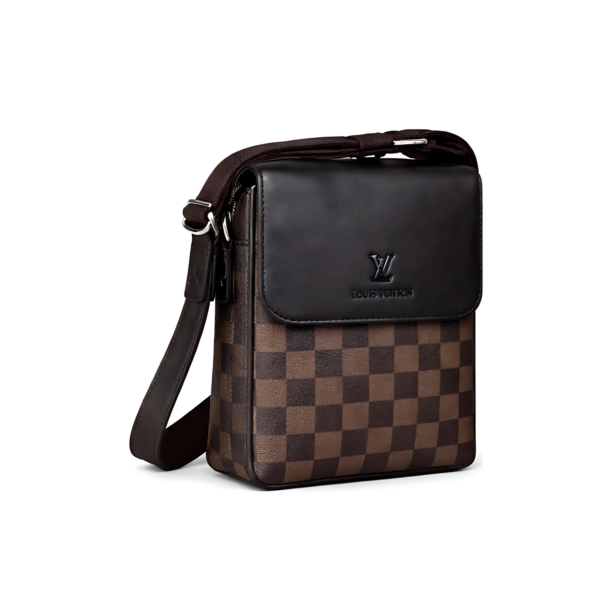 Louis Vuitton Brown Leather Crossbody Bag
