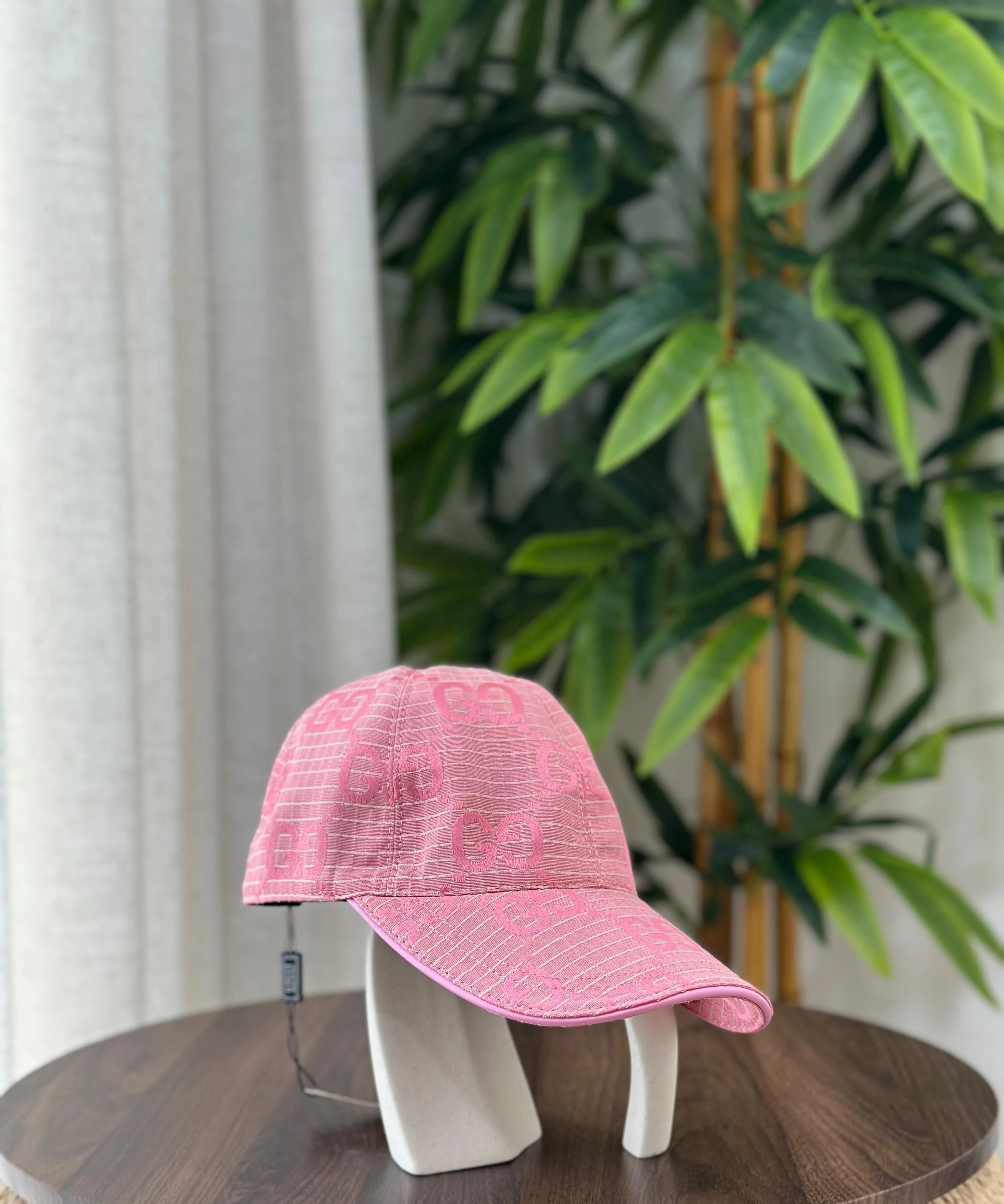 Gucci Cap | GG Canvas Pink