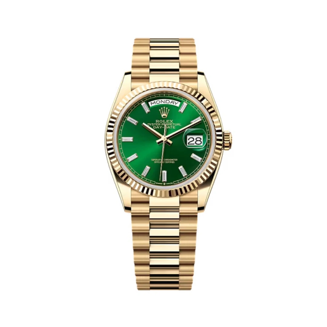 Rolex Day-Date – Green Dial Yellow