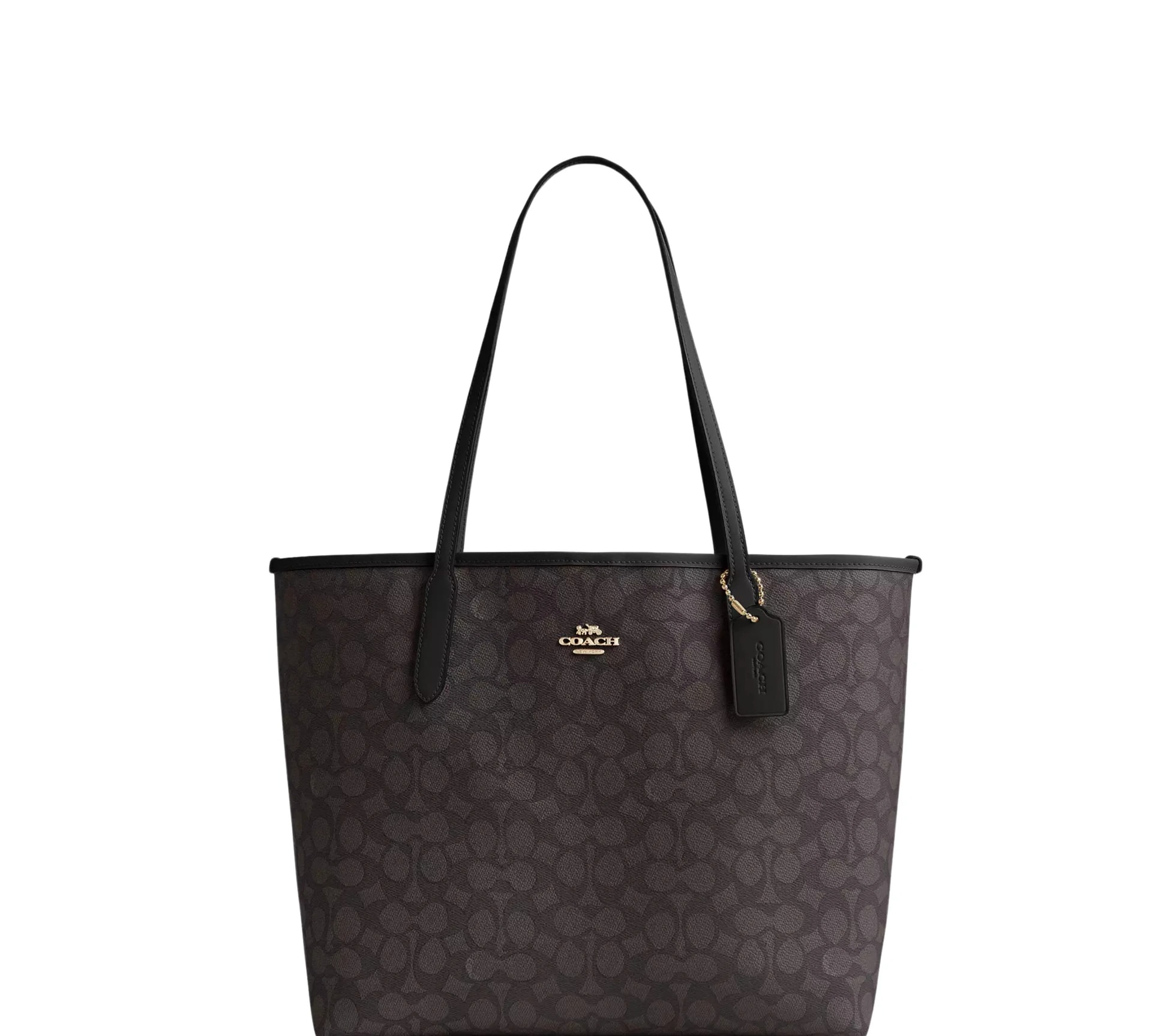 Coach City Zip Tote Signature Canvas