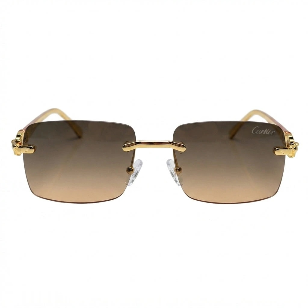 Cartier Sunglasses Panthère Gradient Brown