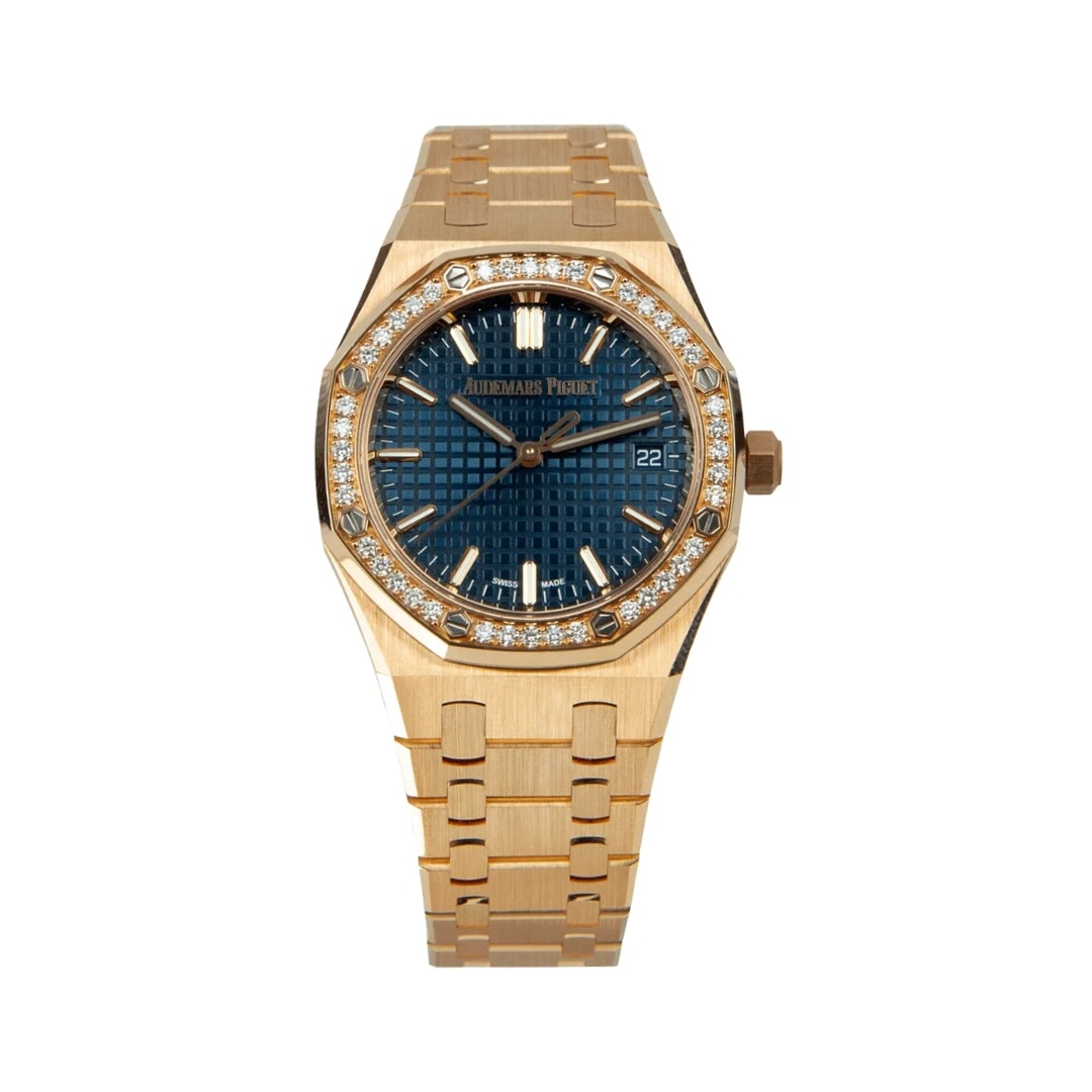 Audemars Piguet Royal Oak – Gold-Tone & Royal Blue