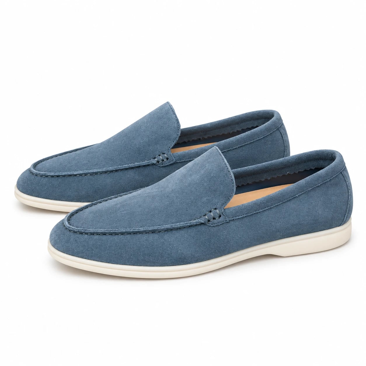 Loro Piana Footwear | Summer Walk Suede Blue