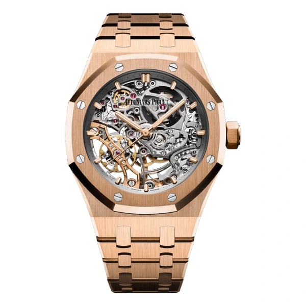 Audemars Piguet Royal Oak Double Balance Wheel Openworked Pink Gold Watch