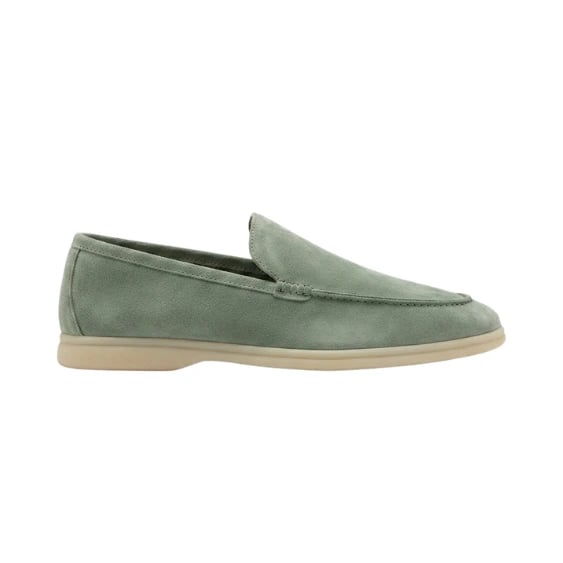 Loro Piana Footwear | Summer Walk Suede Green